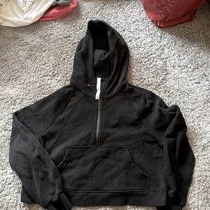 Lululemon cropped half zip scuba hoodie